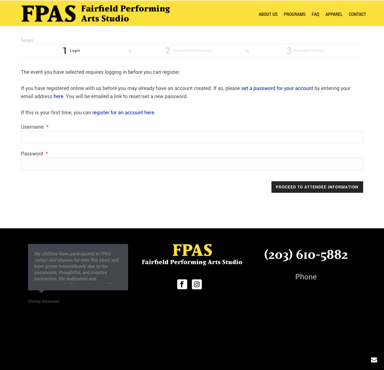 FPAS Registration